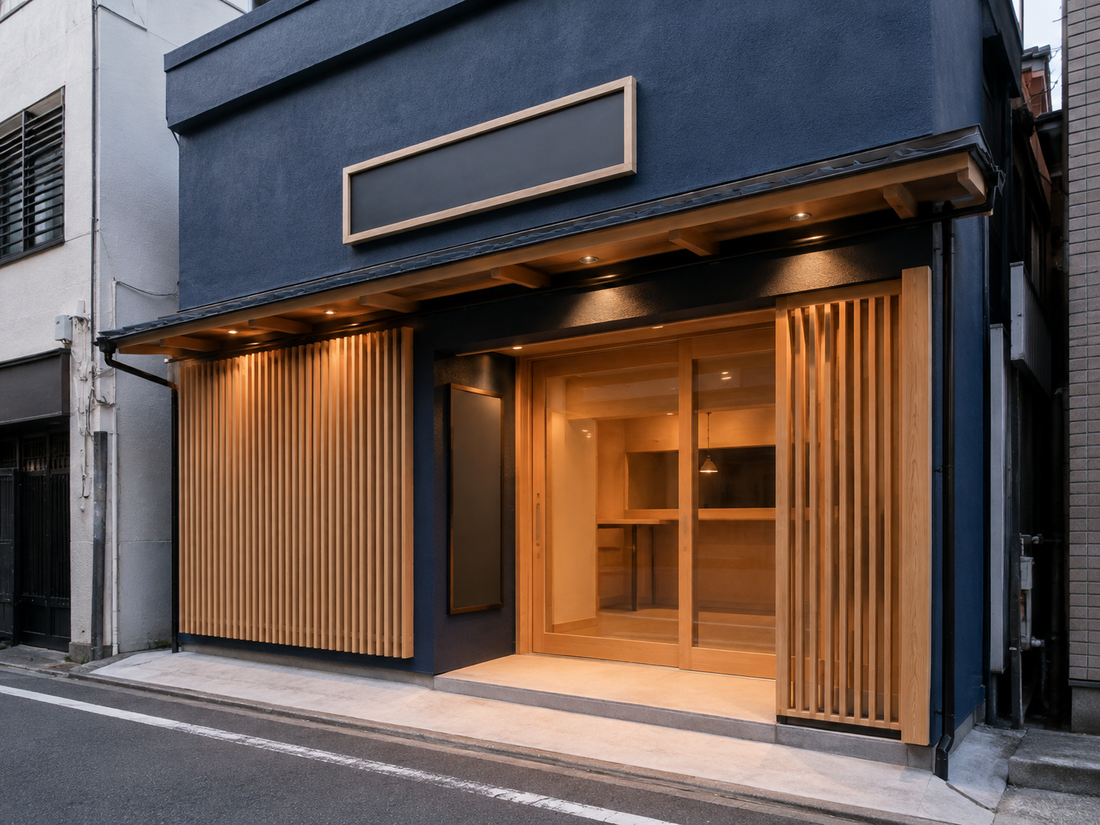 店舗ファサード｜店舗のファサード（正面まわり）の工事を行いました。