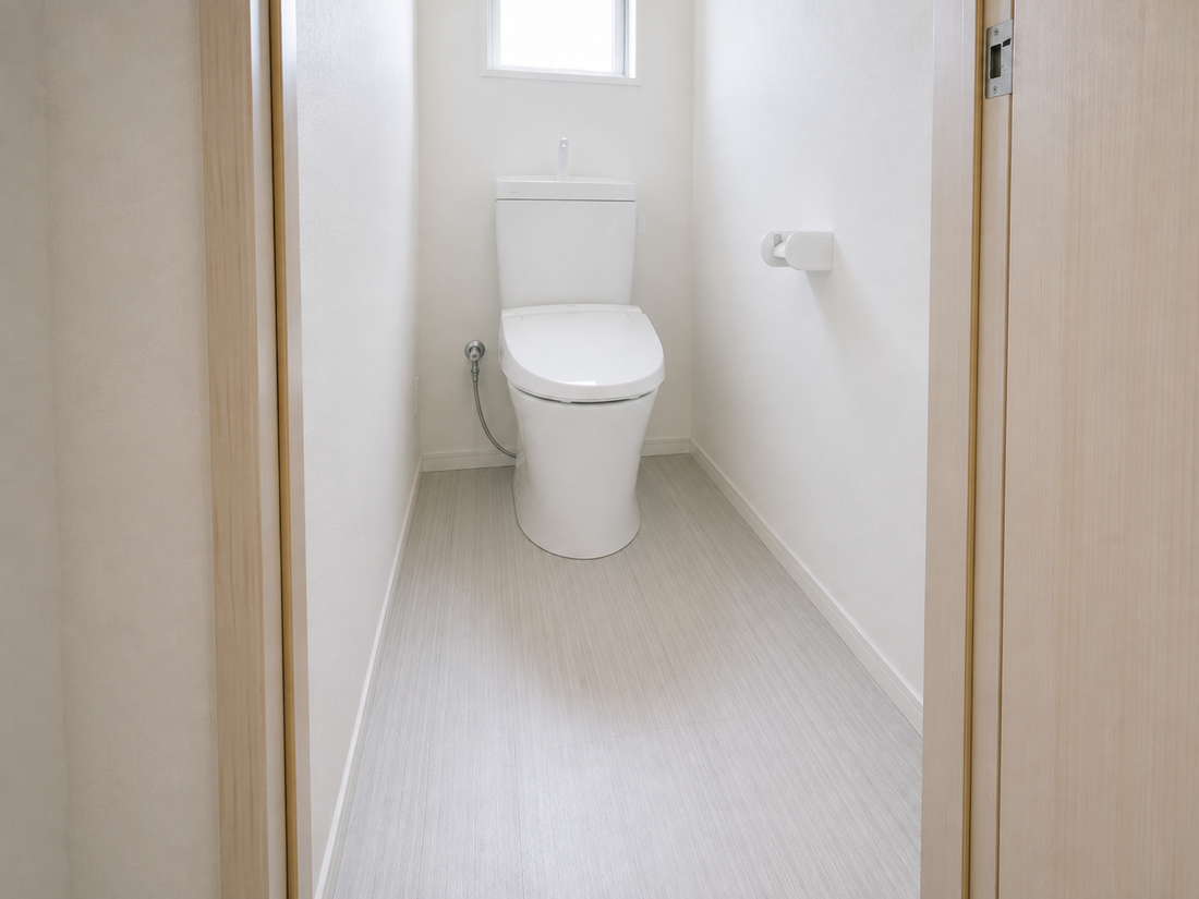 草加市I様邸|トイレのクッションフロアを張り替えました。